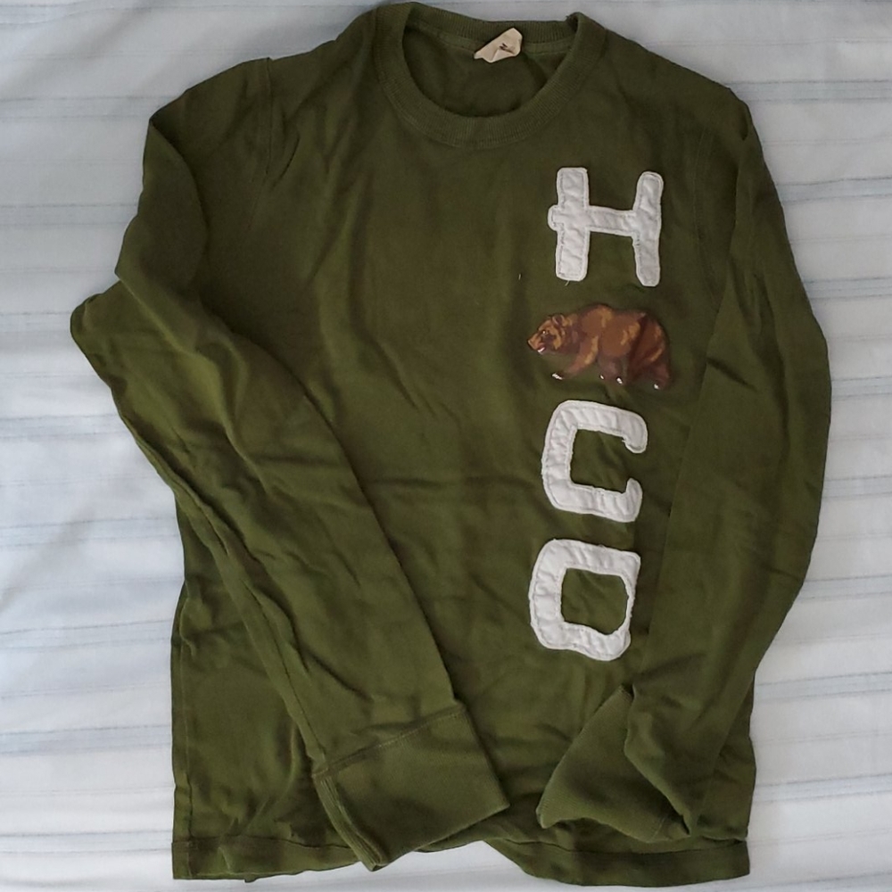 Green Hollister Long Sleeve Tee